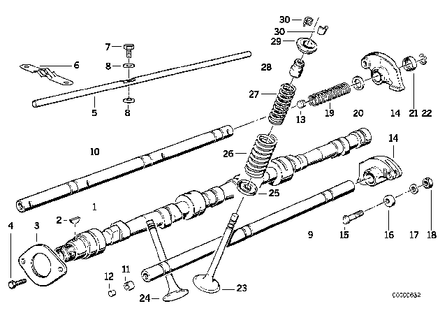 1989 BMW 535i  Woodruff Key Diagram for 07119951453