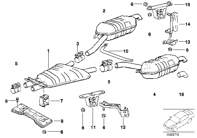 1997 BMW 740iL  Rod Diagram for 18301742746