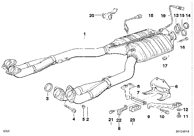 1994 BMW 530i  Spacer Diagram for 18201728534