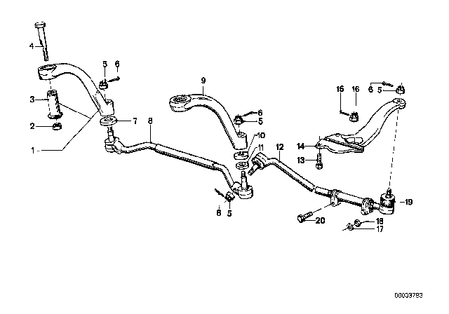1977 BMW 630CSi Hex Bolt Diagram for 07119914660