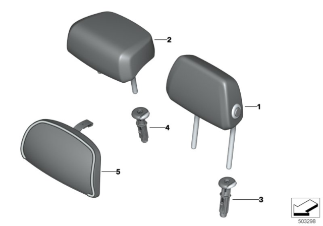 2020 BMW X5  CUDDLE PILLOW Diagram for 52209476462
