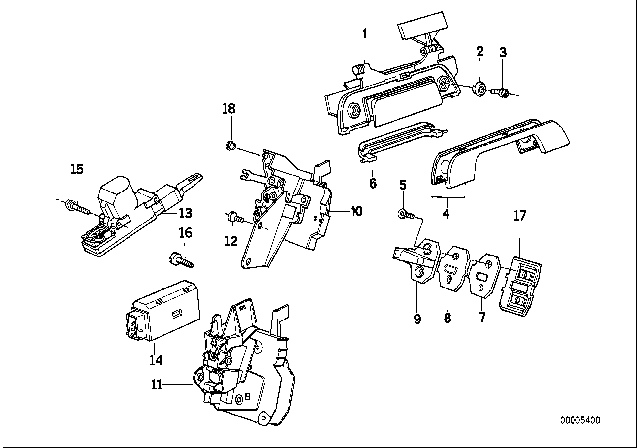 1991 BMW 535i  Covering Rear Diagram for 51228119076