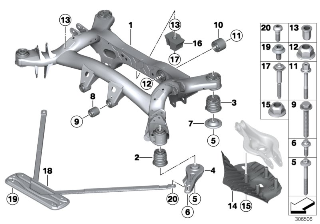 2018 BMW 440i  Hexalobular Socket Screw Diagram for 07119908584