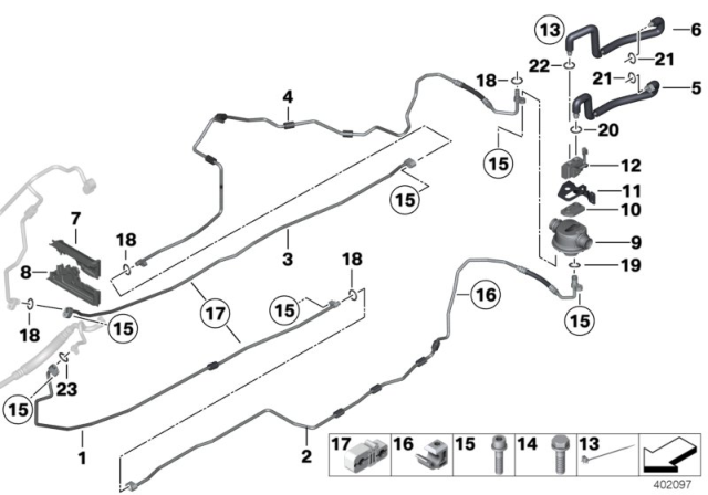 2011 BMW 750Li  Gasket Ring Diagram for 07149215473
