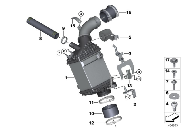 2020 BMW M5  Pressure Sensor Diagram for 13627843531