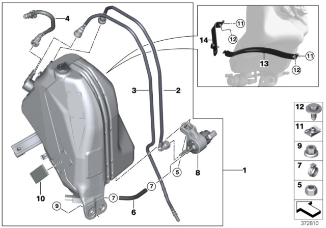 2015 BMW X3  Repumping Line Diagram for 16197352984