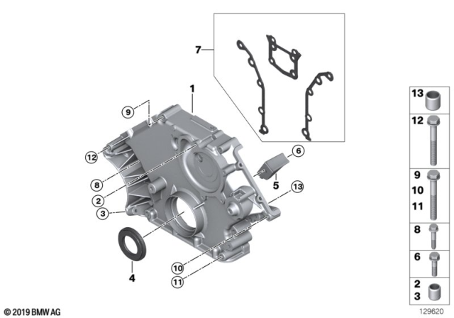 2006 BMW X5 Shaft Seal Diagram for 11147647381