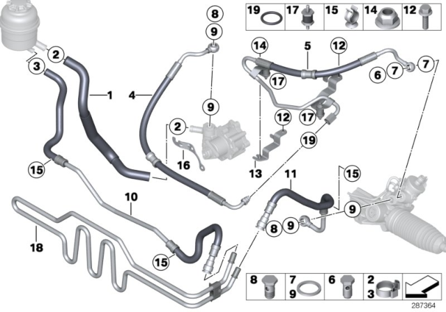 2015 BMW X1  Bracket, Expansion Hose Diagram for 32416798915
