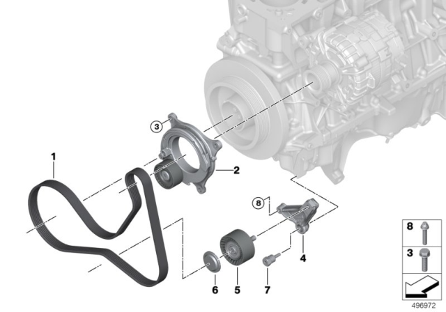 2020 BMW X4 M  Hex Bolt Diagram for 07119908571