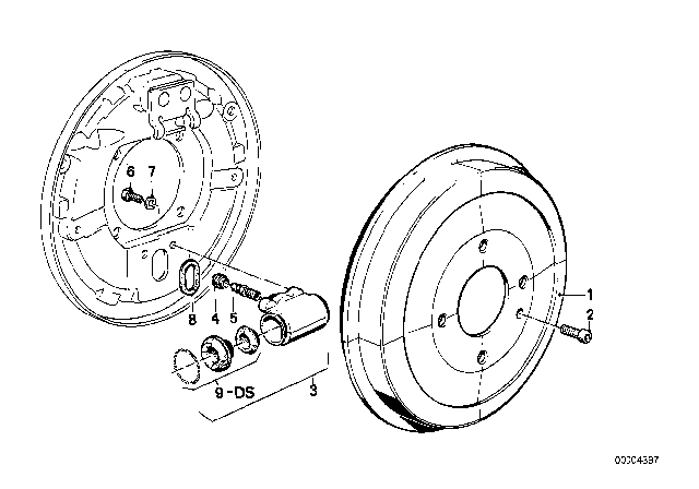 1985 BMW 318i  Gasket Ring Diagram for 34211154783