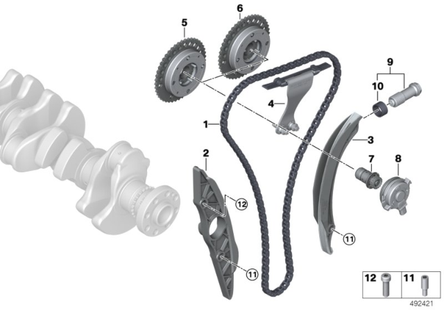 2020 BMW X3 M ADJUSTMENT UNIT, OUTLET CAMS Diagram for 11368053404
