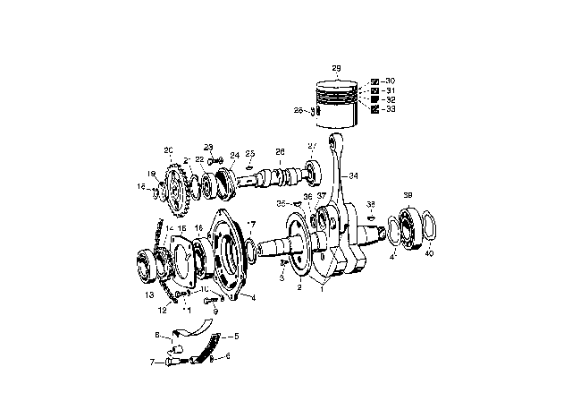 1956 BMW Isetta  Hex Bolt With Washer Diagram for 07119901944