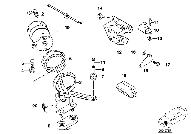 1999 BMW 328i  Hex Bolt Diagram for 34511154832