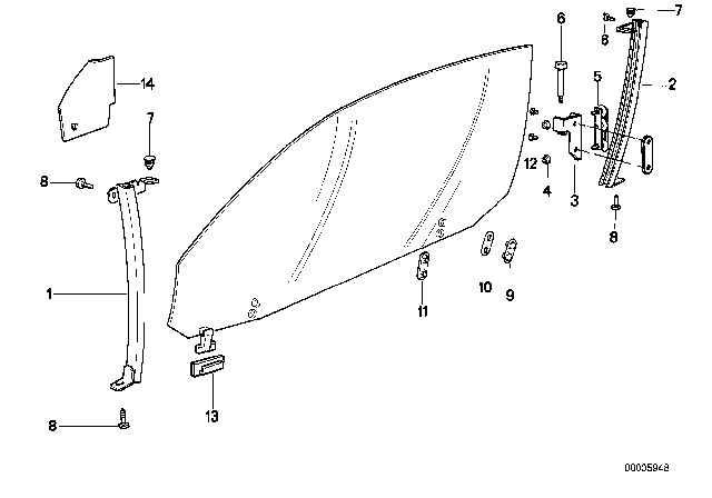 1995 BMW 840Ci Stop Buffer Diagram for 51328108147