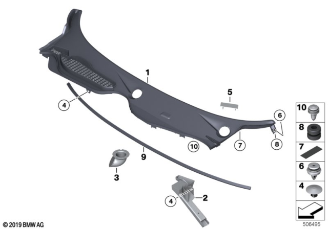 2012 BMW Z4  PROTECTION FOIL Diagram for 07147287902