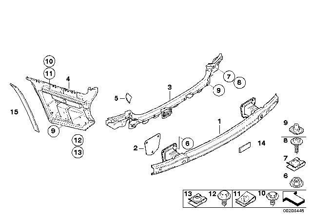 2007 BMW 335i  Hex Nut Diagram for 07119904578