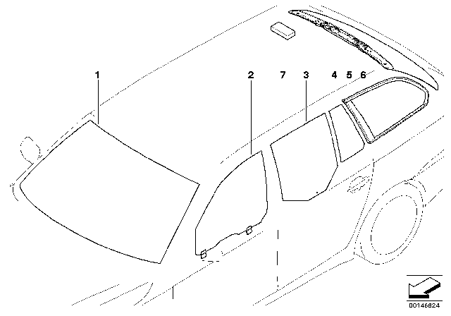 2008 BMW 535xi  Replacement Optic Rls Diagram for 61359248398