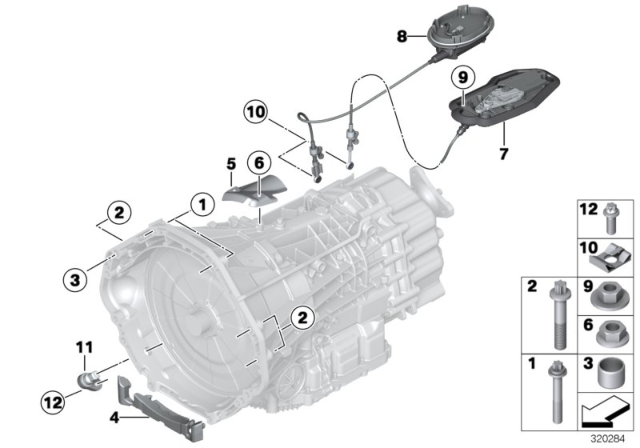 2012 BMW M6 Parking Lock Module Diagram for 28002284585