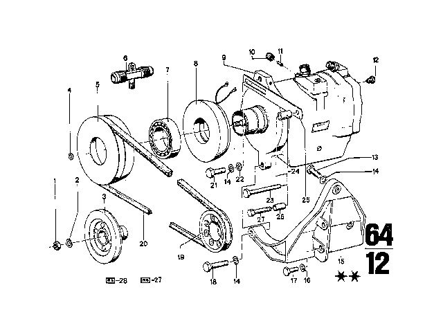 1974 BMW 3.0CS  Washer Diagram for 64521350824