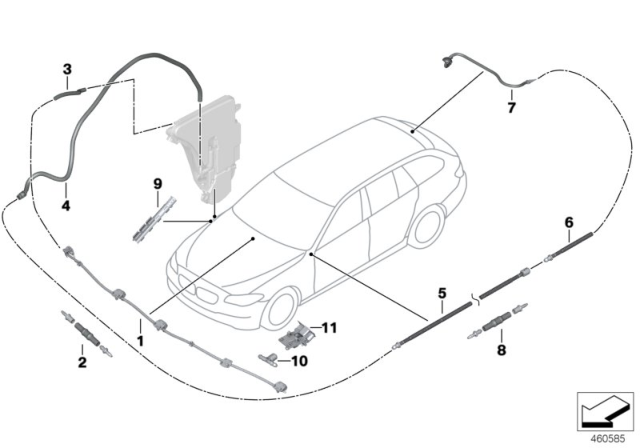 2007 BMW X5  Universal Pin Terminal Uncoded Diagram for 61138366275