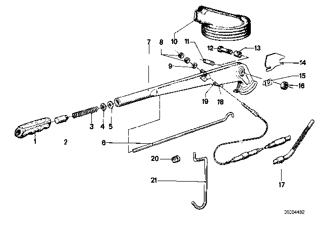 1978 BMW 320i  Ratched-Pin Diagram for 34411103985