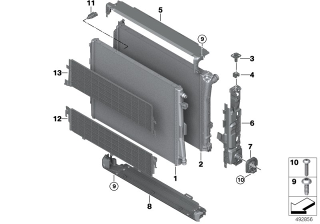 2019 BMW Z4  STONE CHIP GUARD TOP Diagram for 17118482592
