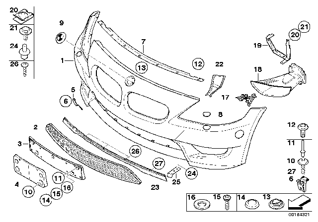 2008 BMW Z4 M Grid, Centre Diagram for 51117895842
