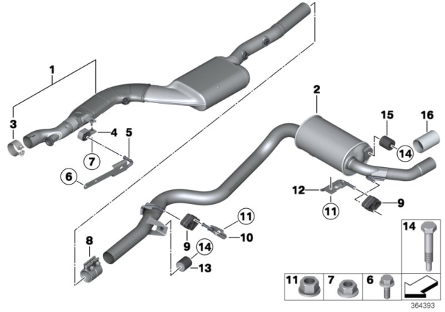 2015 BMW 328d xDrive  Collar Screw Diagram for 18307537345