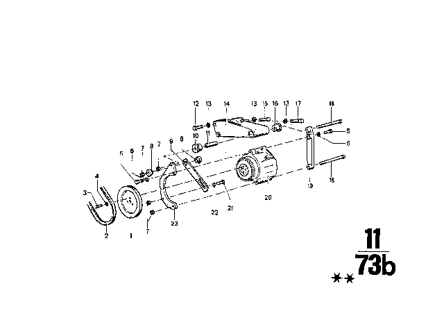 1968 BMW 2002  Bush Diagram for 11721261435