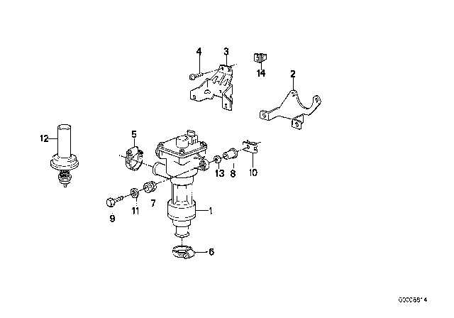 1988 BMW M5  Rivet Diagram for 07119949634