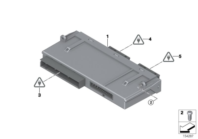 2010 BMW X5  Electronic Junction Box Diagram for 61359292705