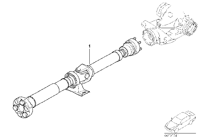 2004 BMW 545i 6-Speed Manual Transmission Diagram for 23007546418