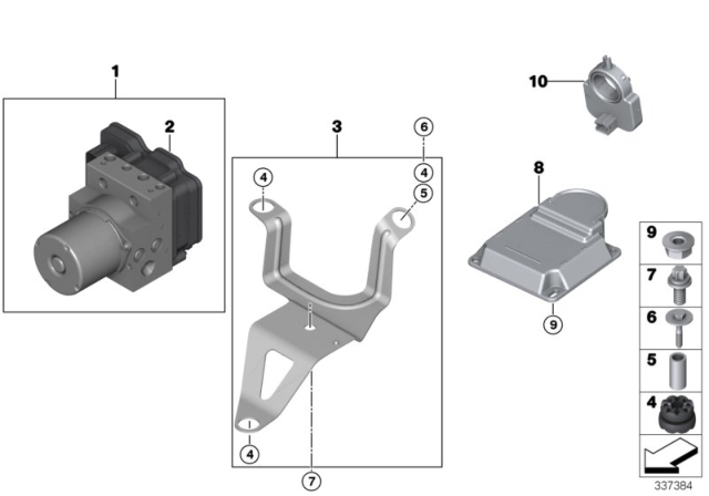 2017 BMW X6  Asa Screw With Washer Diagram for 07129907192