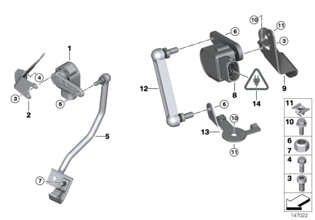 2008 BMW 328xi  Regulating Rod Diagram for 37146765662