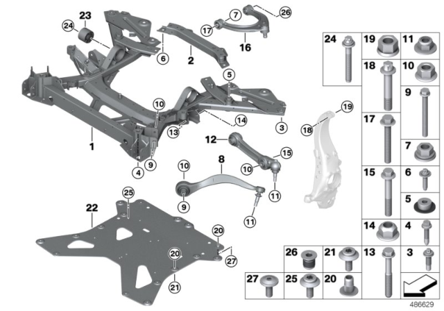 2019 BMW i8 Hex Bolt With Washer Diagram for 07119905418