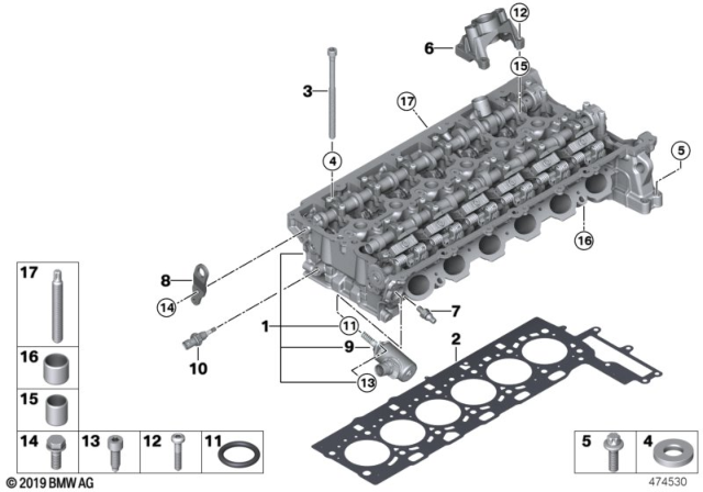 2018 BMW 440i  Actuator Diagram for 11377643073