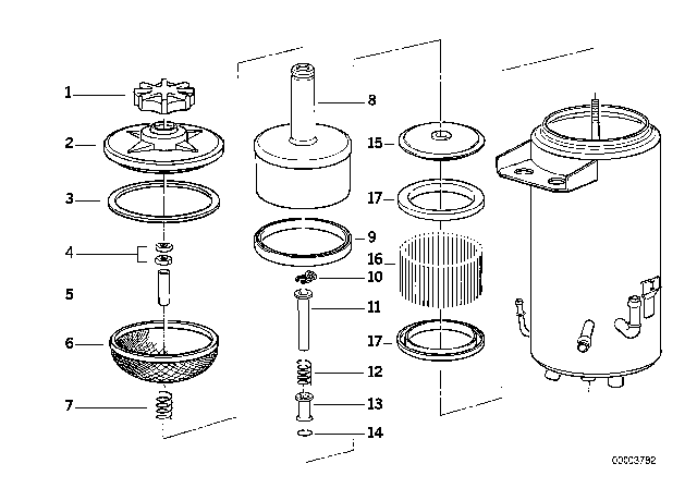 1991 BMW 850i  Cover Diagram for 32411128168