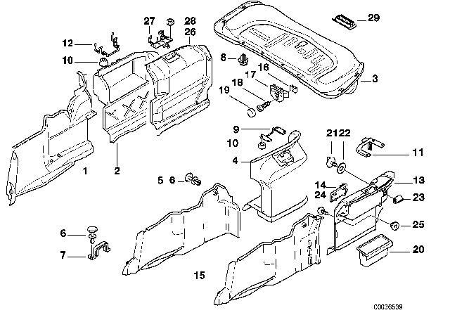1996 BMW 740iL  Lock Diagram for 51478202264