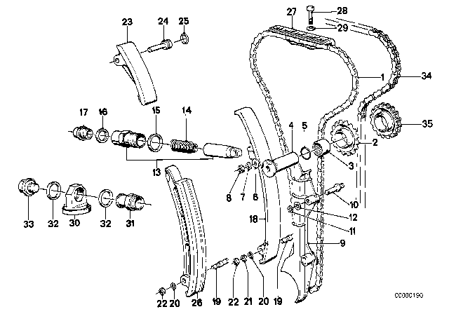 1987 BMW M6  Fillister Head Screw Diagram for 07119920059