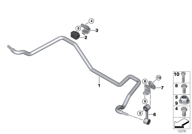 2008 BMW Z4  Hexagon Collar Screw Diagram for 33326760669