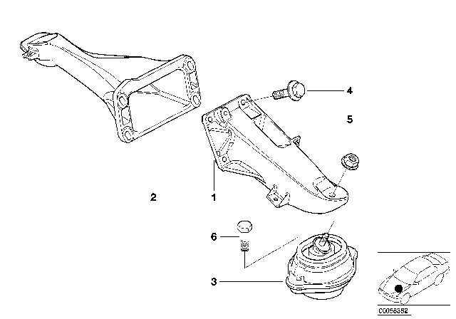 2006 BMW X5  Hex Bolt With Washer Diagram for 07119904136