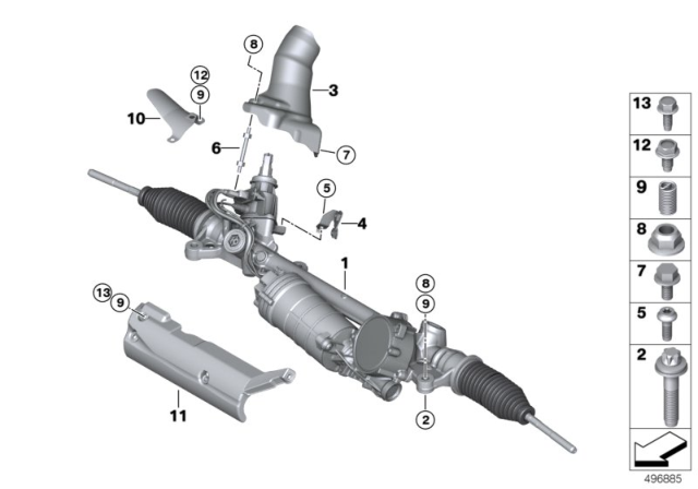 2020 BMW M340i  MULTI-PURPOSE BOLT ASA Diagram for 07146887201