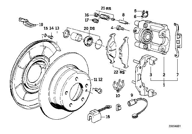 1985 BMW 635CSi  Protection Plate Left Diagram for 34211156769