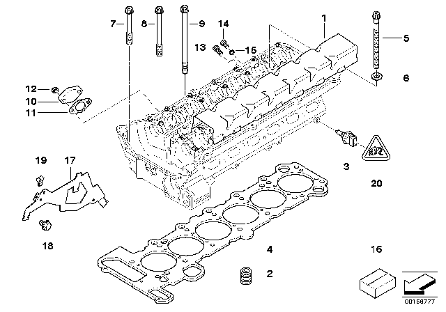 2002 BMW X5  Non-Return Valve Diagram for 11121735180