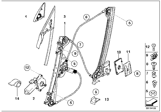 2003 BMW Z4  Clip Diagram for 07147078459