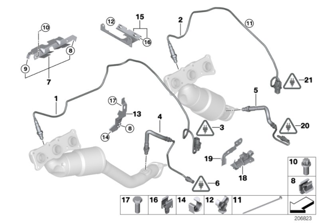 2007 BMW X5  Holder Diagram for 11787548283