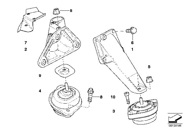 2004 BMW X3  Hex Bolt With Washer Diagram for 07119900728