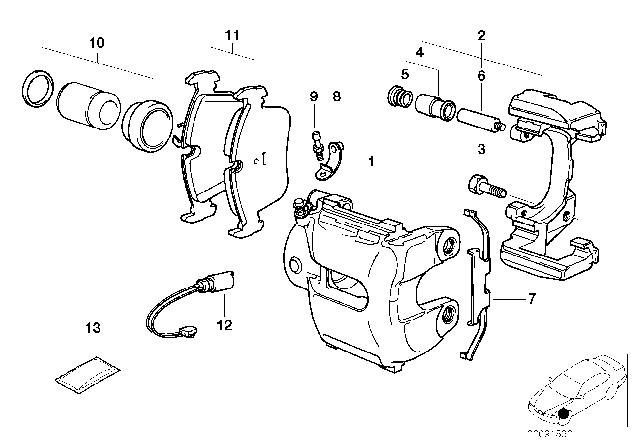 2003 BMW Alpina V8 Roadster  Clip Diagram for 34116750693