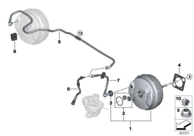 2019 BMW X4 VACUUM PIPE Diagram for 11668610508