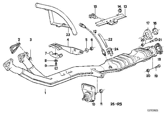 1986 BMW 635CSi  Holder Diagram for 11761706297